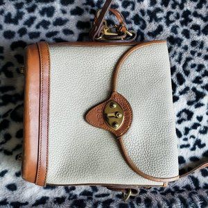 Dooney and Bourke Vintage Calvary Bright Leather Crossbody Bag
